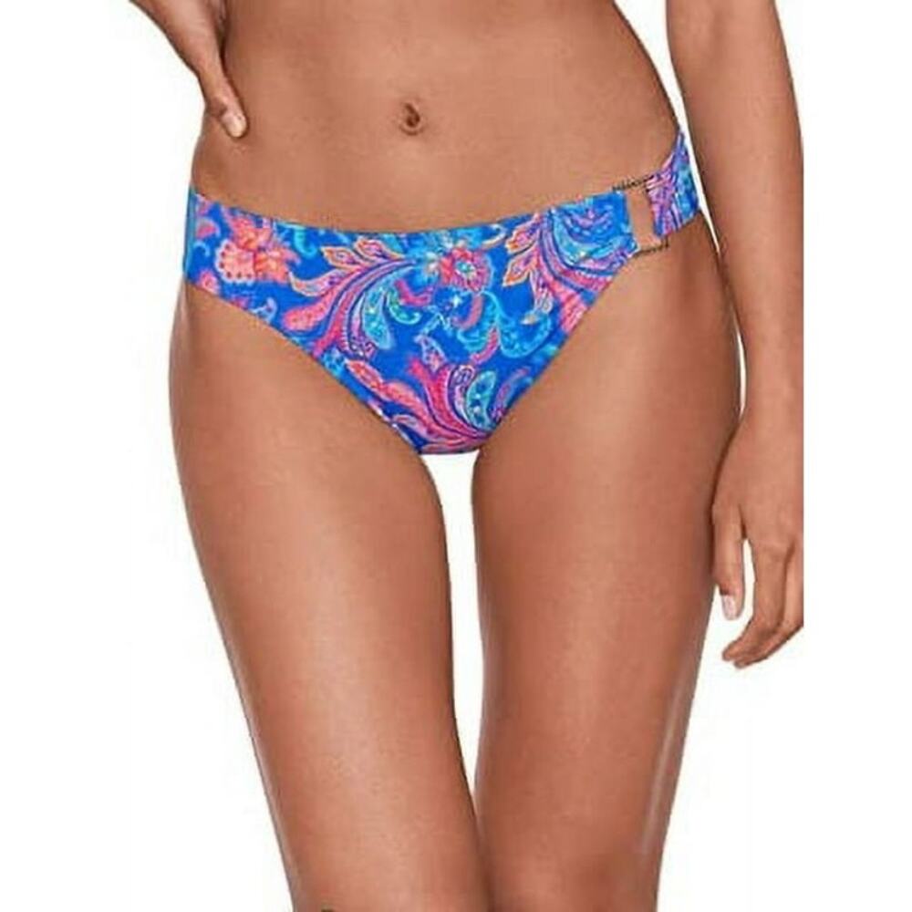 NWT Lauren Ralph Lauren Blue Summer Paisley Hipster Swim Bikini Bottoms Size 14
